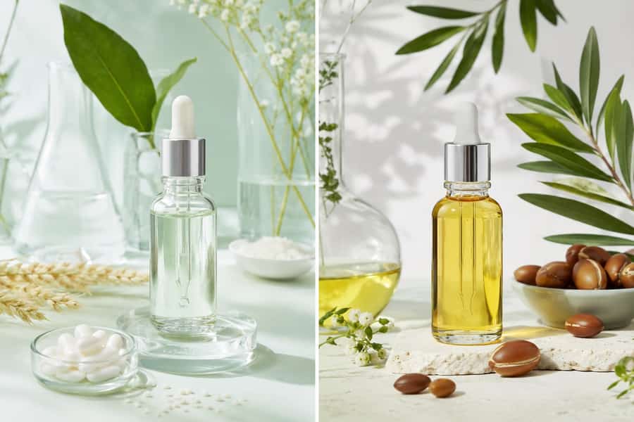 Keratin vs Argan Serum